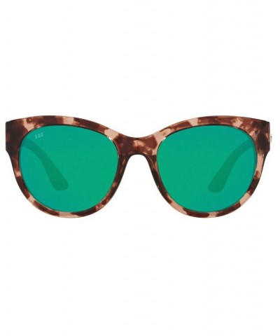 MAYA Polarized Sunglasses 6S9011 55 412 SHINY CORAL TORTOISE/GREEN MIRROR 580G $38.22 Unisex