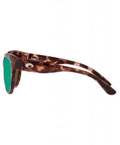 MAYA Polarized Sunglasses 6S9011 55 412 SHINY CORAL TORTOISE/GREEN MIRROR 580G $38.22 Unisex