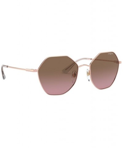 Sunglasses ROSE GOLD/PINK GRADIENT BROWN $18.27 Unisex