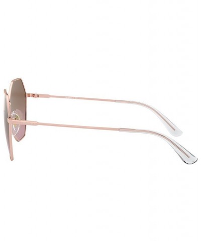 Sunglasses ROSE GOLD/PINK GRADIENT BROWN $18.27 Unisex