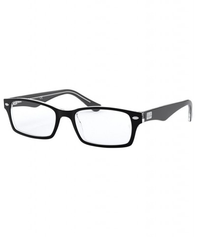 RX5206 Unisex Rectangle Eyeglasses Heather Black $30.43 Unisex