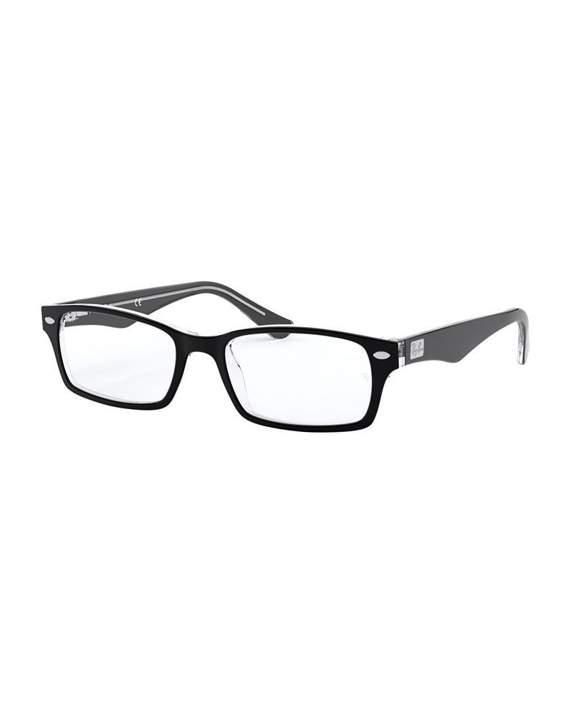 RX5206 Unisex Rectangle Eyeglasses Heather Black $30.43 Unisex