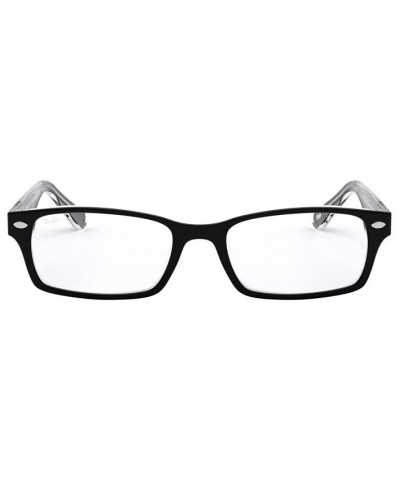 RX5206 Unisex Rectangle Eyeglasses Heather Black $30.43 Unisex