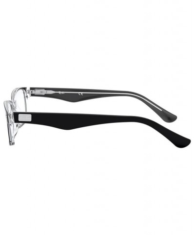 RX5206 Unisex Rectangle Eyeglasses Heather Black $30.43 Unisex