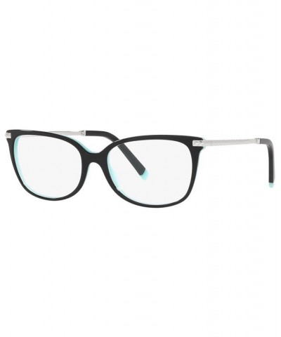 TF2221F Women's Rectangle Low Bridge Fit Eyeglasses Havana on Tiffany Blue $67.83 Womens