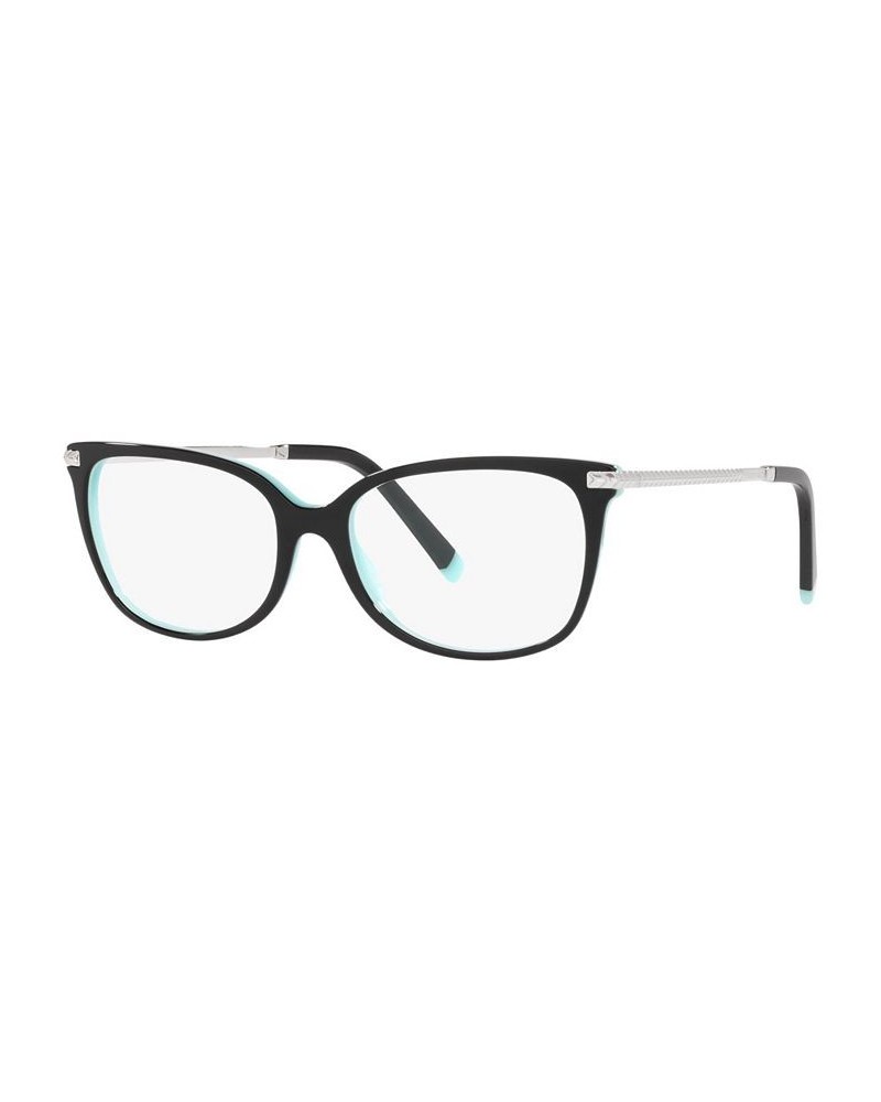 TF2221F Women's Rectangle Low Bridge Fit Eyeglasses Havana on Tiffany Blue $67.83 Womens