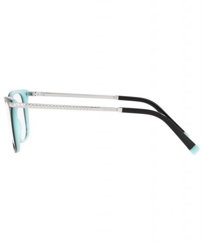 TF2221F Women's Rectangle Low Bridge Fit Eyeglasses Havana on Tiffany Blue $67.83 Womens