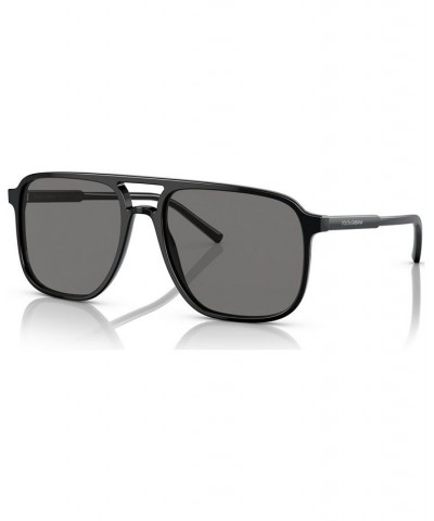 Men's Polarized Low Bridge Fit Sunglasses DG4423F58-P Black $95.20 Mens