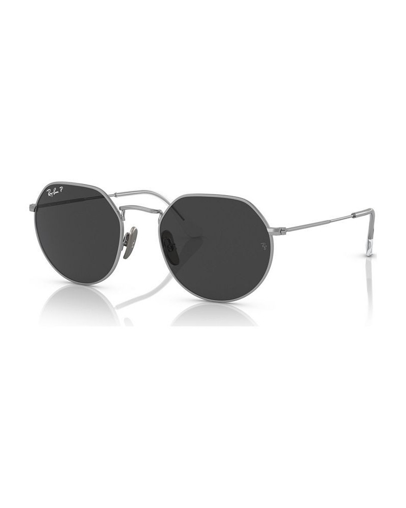 Unisex Polarized Sunglasses RB816553-P Silver-Tone $44.90 Unisex