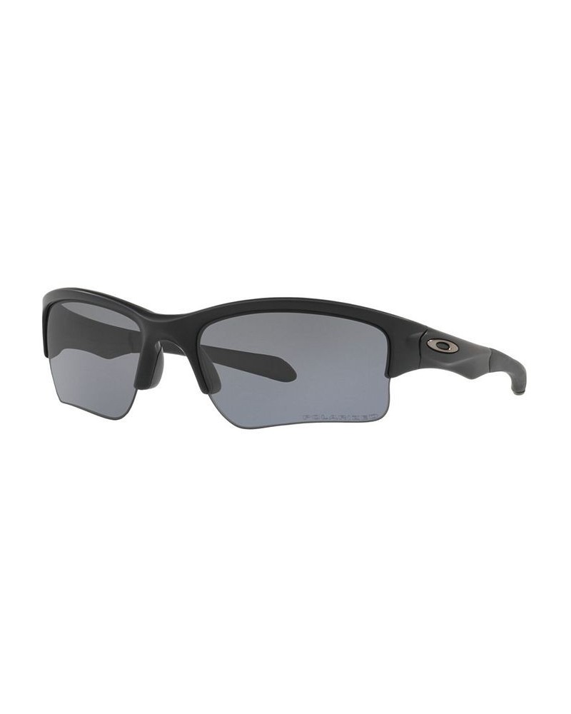 Quarter Jacket Polarzied Sunglasses OO9200 61 Matte Black $38.16 Unisex