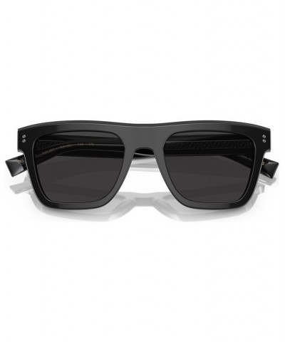 Men's Low Bridge Fit Sunglasses DG4420F52-X Black $104.16 Mens