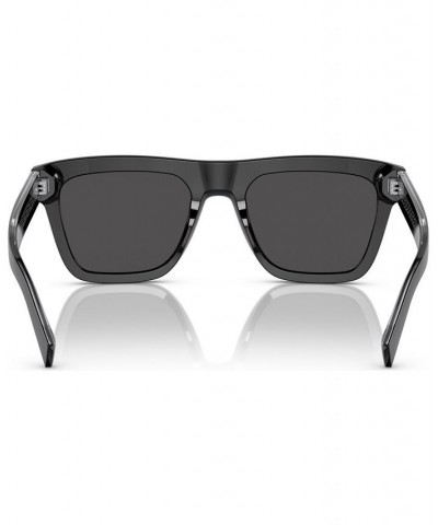 Men's Low Bridge Fit Sunglasses DG4420F52-X Black $104.16 Mens