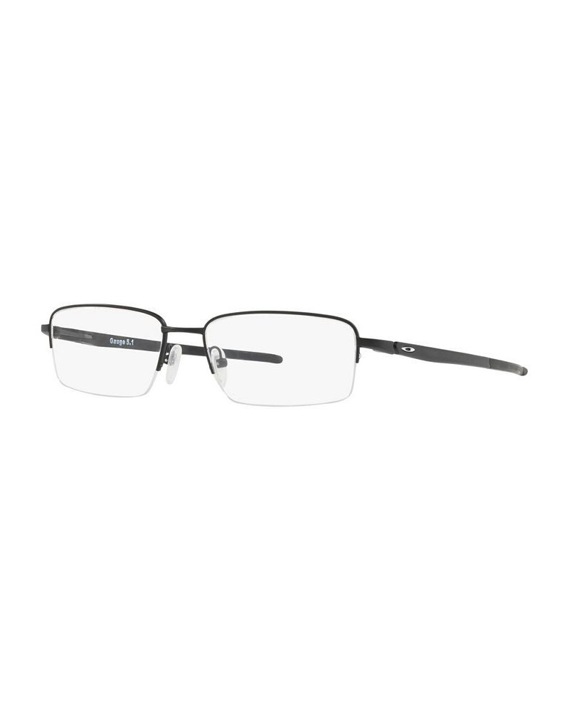 OX5125 Men's Rectangle Eyeglasses Black $59.57 Mens