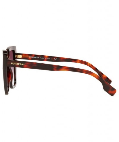 Women's Sunglasses BE4366 TAMSIN 55 Top Check/Striped Brown $40.64 Womens