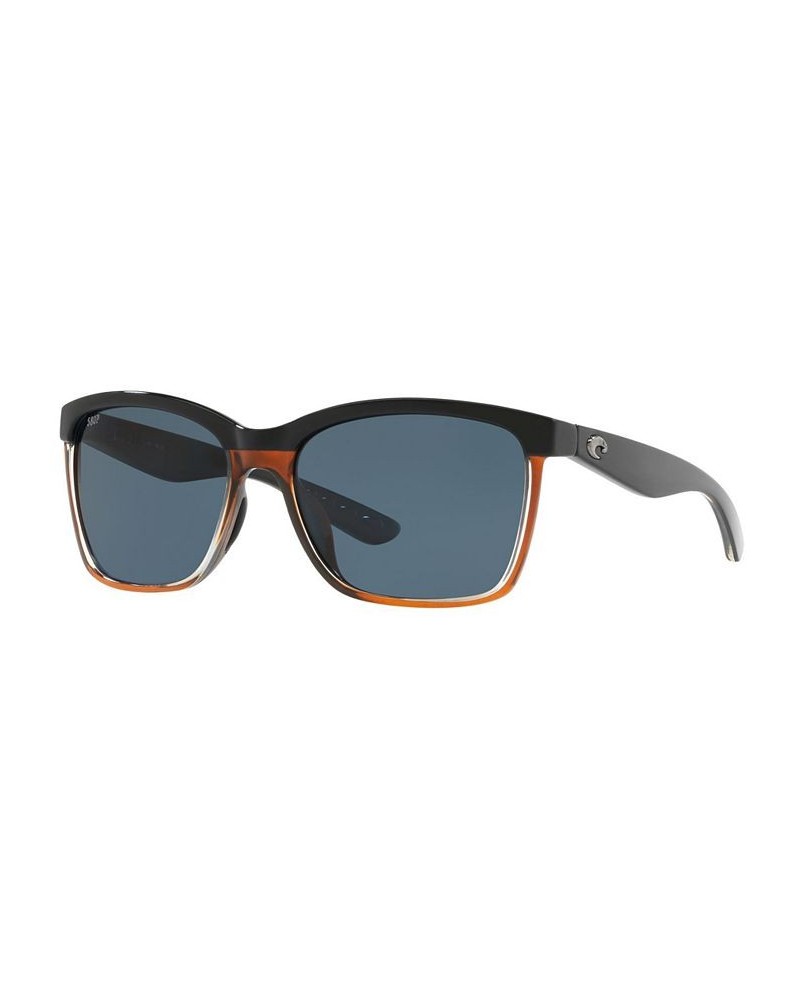 Polarized Sunglasses CDM ANAA 55 BLACK SHINY/GREY $39.33 Unisex