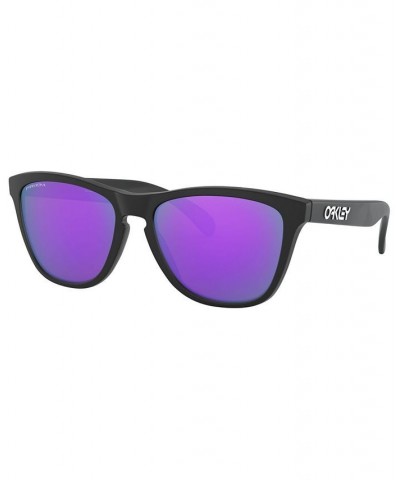 Men's Frogskin Sunglasses OO9013 MATTE BLACK/PRIZM VIOLET $17.28 Mens