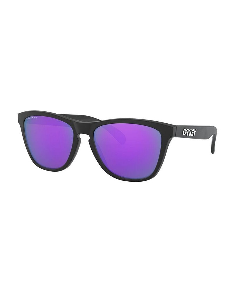 Men's Frogskin Sunglasses OO9013 MATTE BLACK/PRIZM VIOLET $17.28 Mens