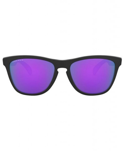 Men's Frogskin Sunglasses OO9013 MATTE BLACK/PRIZM VIOLET $17.28 Mens