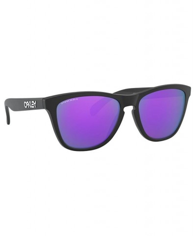 Men's Frogskin Sunglasses OO9013 MATTE BLACK/PRIZM VIOLET $17.28 Mens