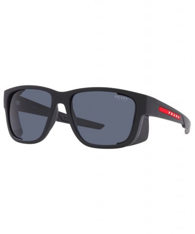 Men's Sunglasses 59 Black Rubber $54.46 Mens