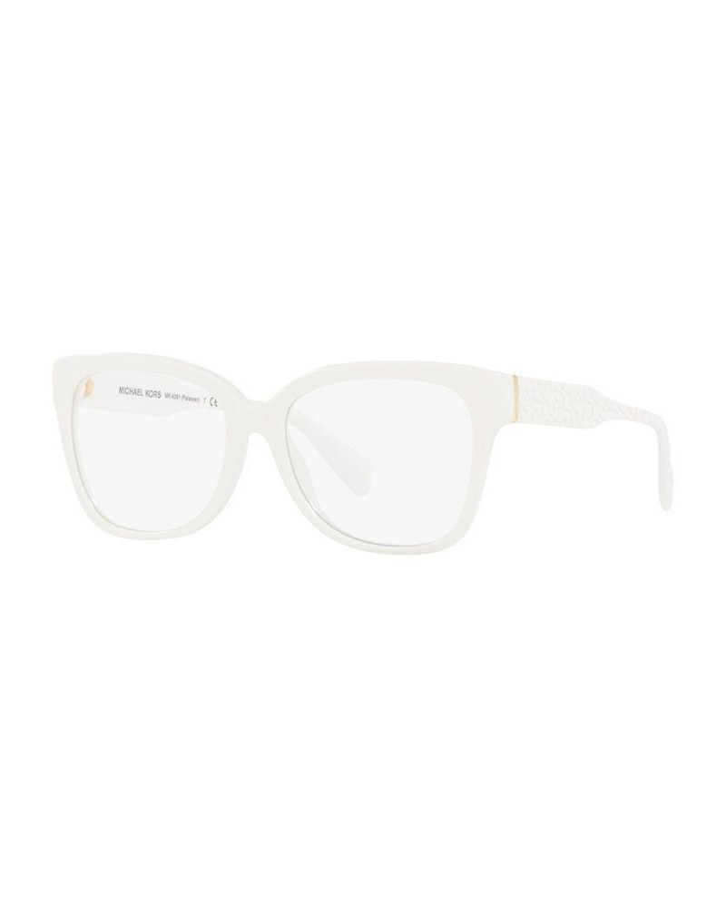 Women's PALAWAN Square Eyeglasses MK409152-O Optic White $23.24 Womens