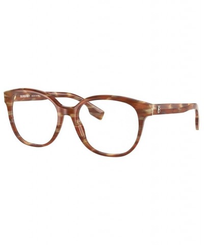 BE2332 Women's Square Eyeglasses Spotted Light Brown $32.23 Womens