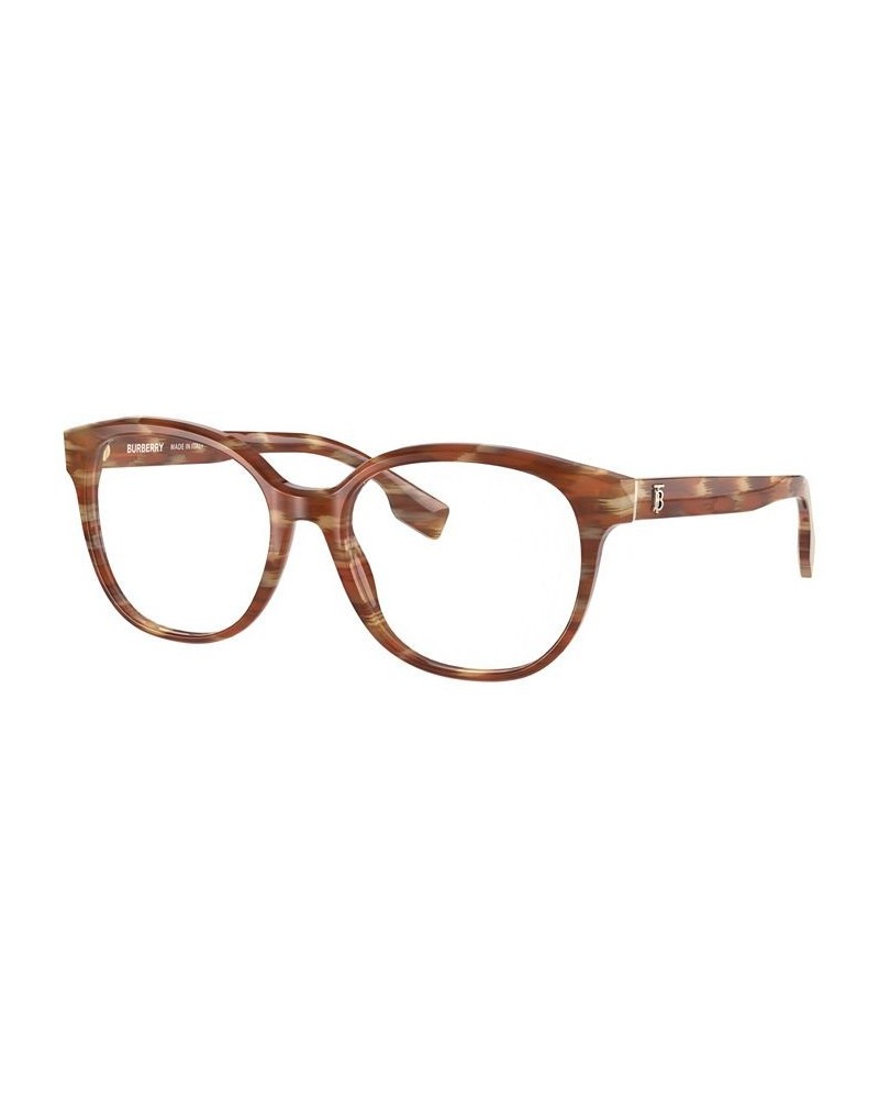 BE2332 Women's Square Eyeglasses Spotted Light Brown $32.23 Womens