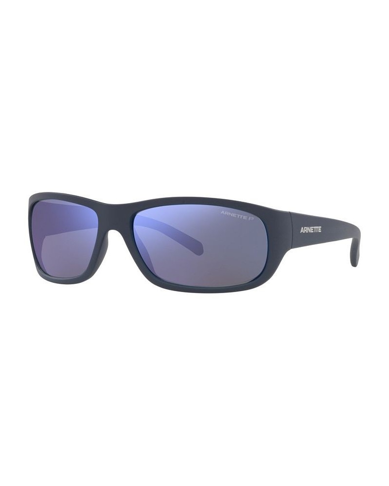 Unisex Polarized Sunglasses AN4290 Uka-Uka 63 Matte Blue $21.60 Unisex