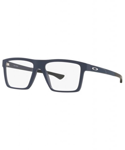 OX8167 Volt Drop Men's Square Eyeglasses Satin Universal Blue $54.88 Mens