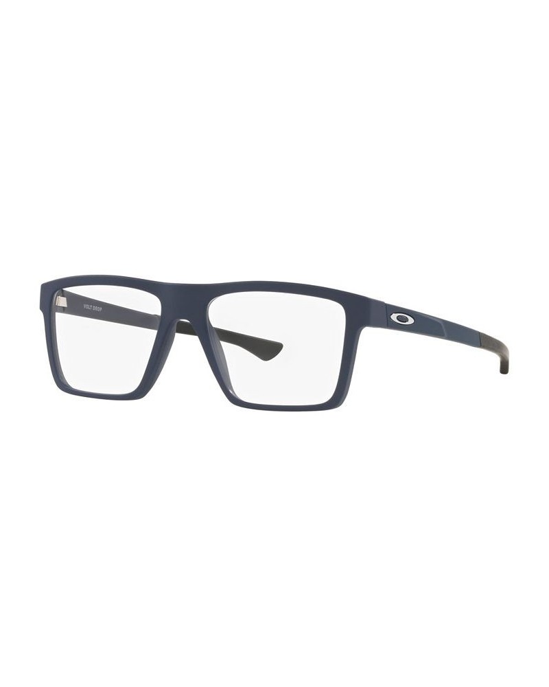 OX8167 Volt Drop Men's Square Eyeglasses Satin Universal Blue $54.88 Mens