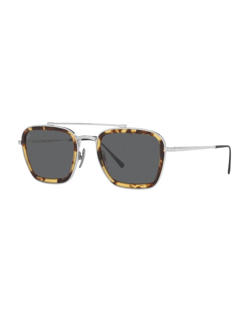 Unisex Sunglasses Po5012St 51 Silver-Tone $141.70 Unisex