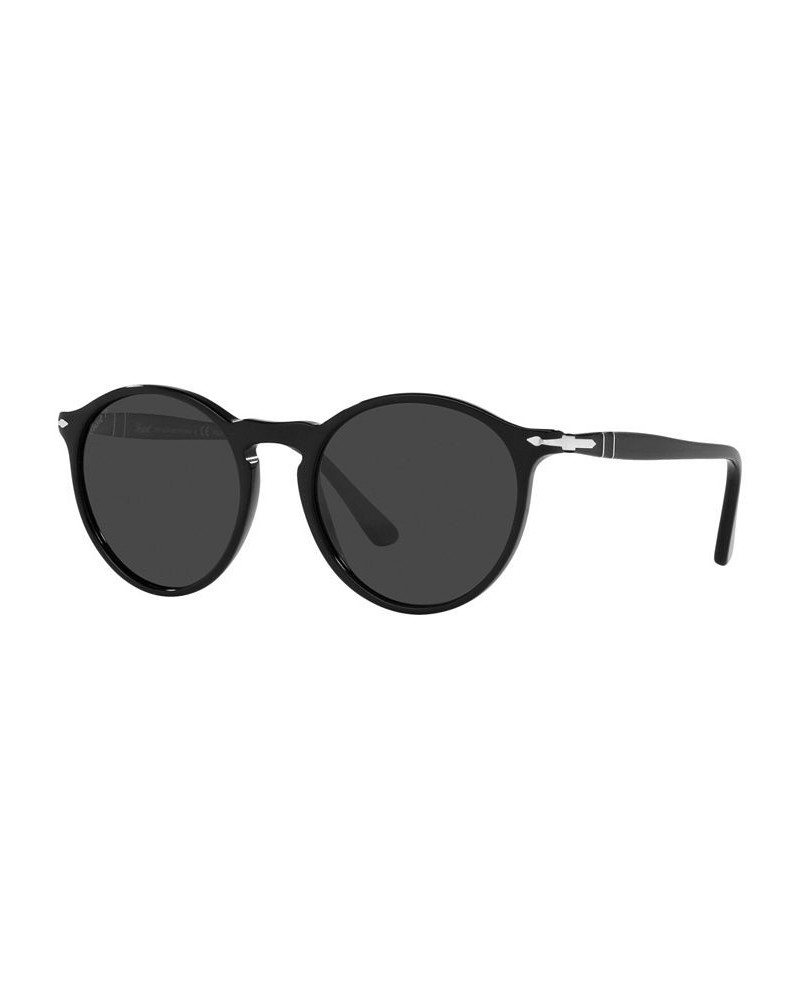 Unisex Polarized Sunglasses PO3285S 52 Black $74.58 Unisex