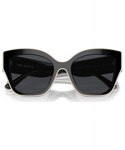 Women's Sunglasses TY7184U54-X Black with Ivory Piping $18.80 Womens