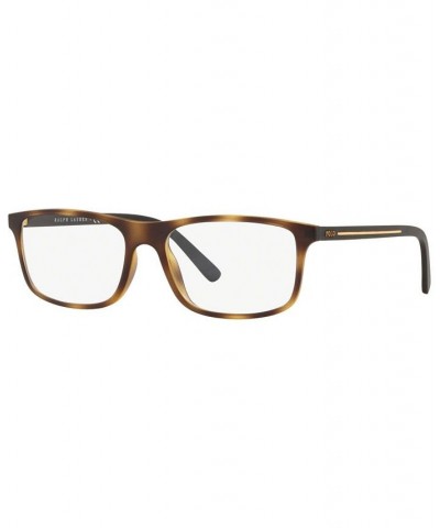 PH2197 Men's Rectangle Eyeglasses Matte Hava $50.12 Mens