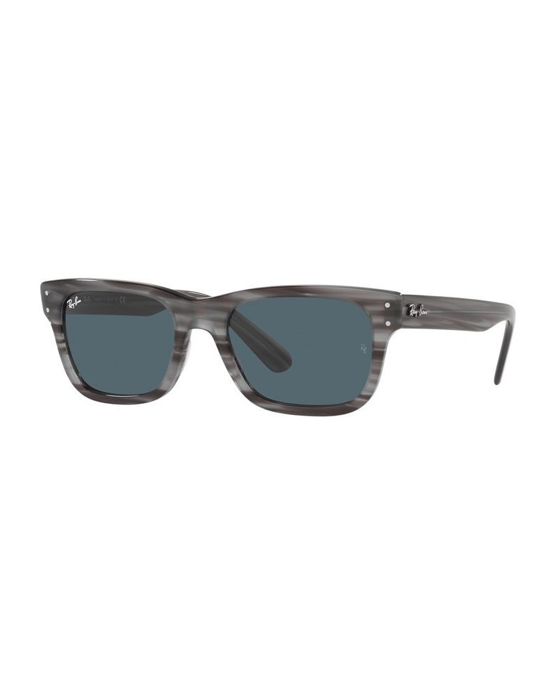 Men's Sunglasses RB2283 MR BURBANK 52 Striped Blue $26.10 Mens