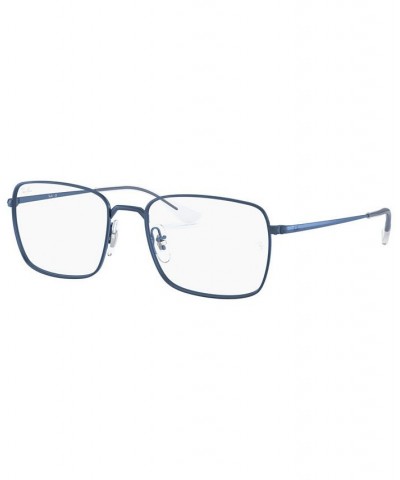 RB6437 Unisex Square Eyeglasses Blue $23.36 Unisex