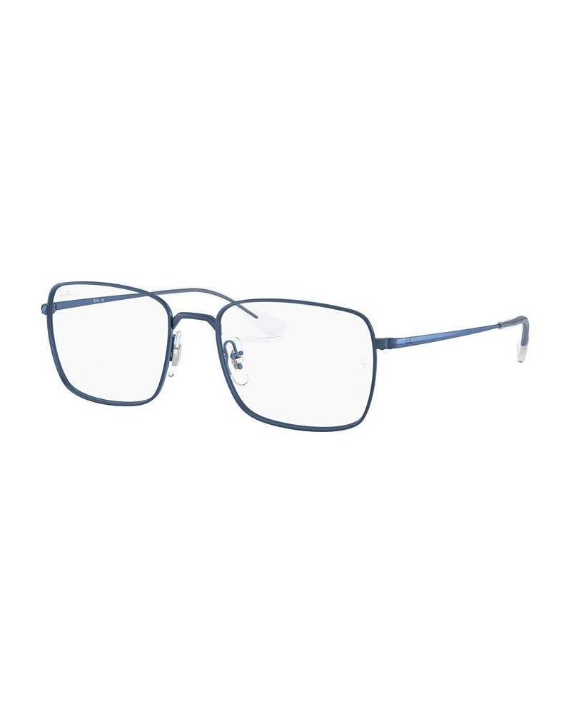 RB6437 Unisex Square Eyeglasses Blue $23.36 Unisex