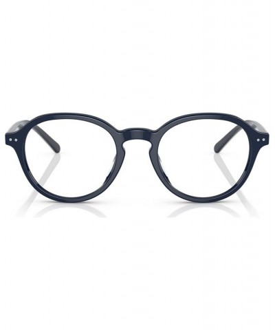 Men's Oval Eyeglasses PH2251U50-O Shiny Navy Blue $47.25 Mens