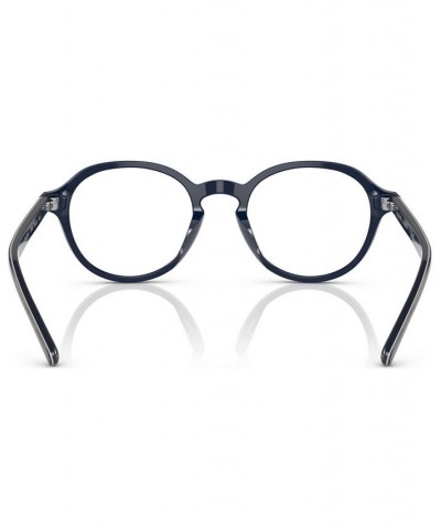 Men's Oval Eyeglasses PH2251U50-O Shiny Navy Blue $47.25 Mens