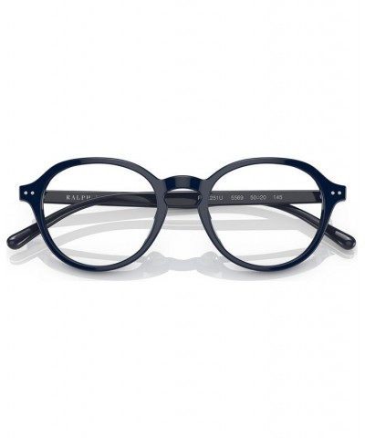 Men's Oval Eyeglasses PH2251U50-O Shiny Navy Blue $47.25 Mens