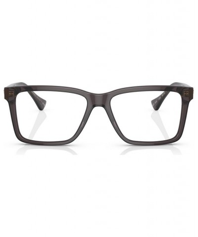 Men's Rectangle Eyeglasses VE332854-O Transparent Plum $38.40 Mens