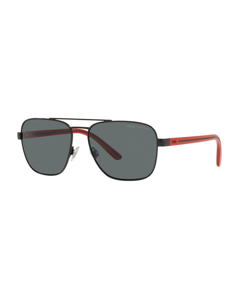 Men's Polarized Sunglasses PH3138 59 Semishiny Black $25.35 Mens