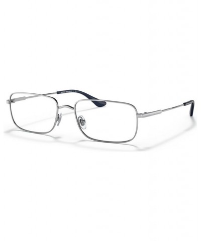 Brooks Brothers Men's Rectangle Eyeglasses BB109855-O Shiny Silver Tone $10.08 Mens