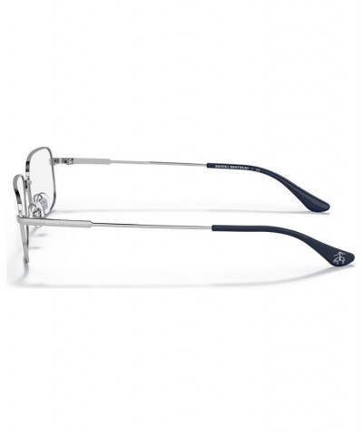 Brooks Brothers Men's Rectangle Eyeglasses BB109855-O Shiny Silver Tone $10.08 Mens