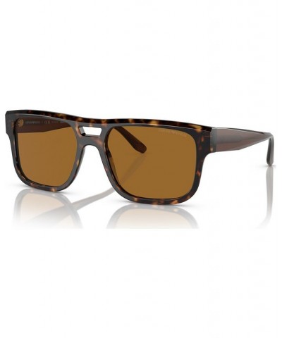 Men's Polarized Sunglasses EA4197 Havana $59.36 Mens