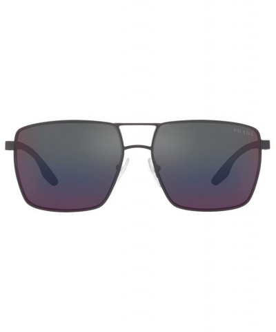 Men's Sunglasses PS 50WS 59 Blue Rubber $64.45 Mens