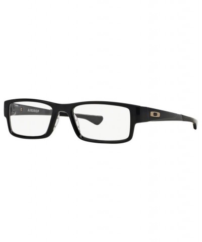 OX8046 Airdrop Men's Rectangle Eyeglasses Black $25.48 Mens