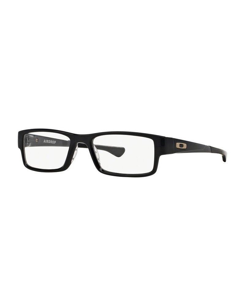 OX8046 Airdrop Men's Rectangle Eyeglasses Black $25.48 Mens