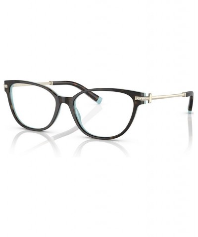 Women's Cat Eye Eyeglasses TF2223B52-O Havana on Tiffany Blue $77.14 Womens