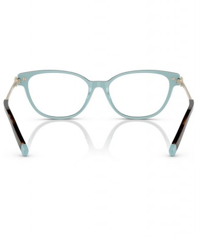 Women's Cat Eye Eyeglasses TF2223B52-O Havana on Tiffany Blue $77.14 Womens